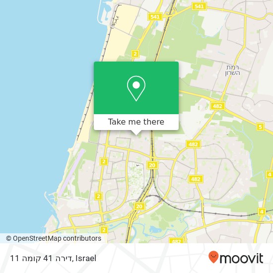 דירה 41 קומה 11 map