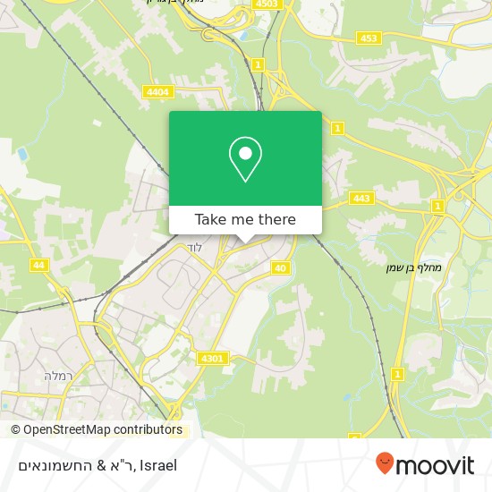 ר"א & החשמונאים map