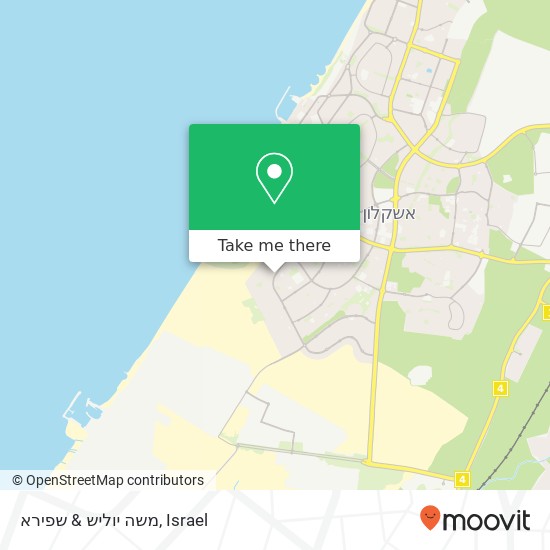 משה יוליש & שפירא map