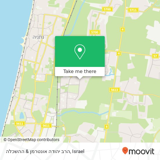 הרב יהודה אונטרמן & ההשכלה map