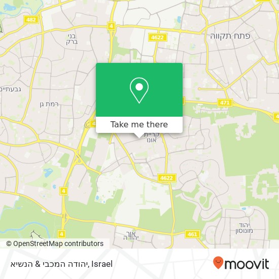 יהודה המכבי & הנשיא map