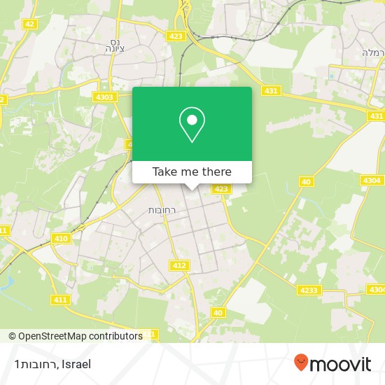 1רחובות map