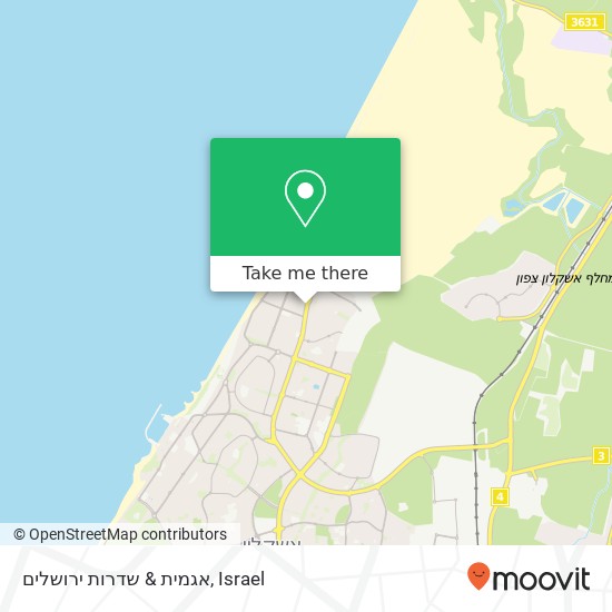Карта אגמית & שדרות ירושלים