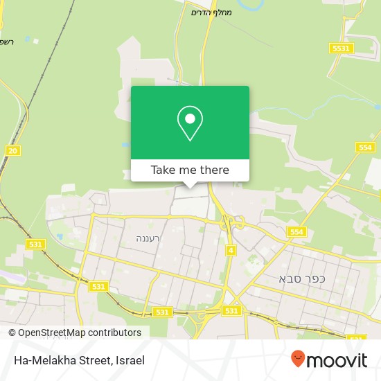 Ha-Melakha Street map