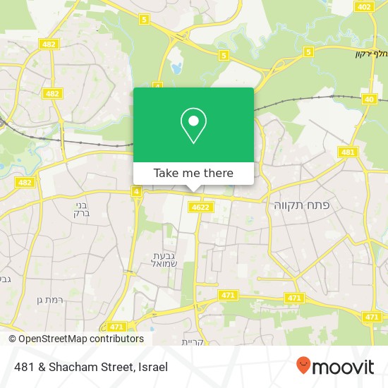 481 & Shacham Street map