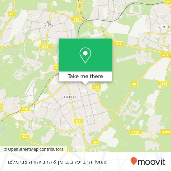 הרב יעקב ברמן & הרב יהודה צבי מלצר map
