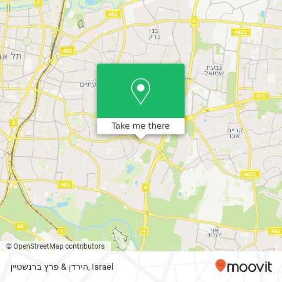 הירדן & פרץ ברנשטיין map