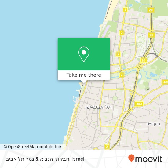 חבקוק הנביא & נמל תל אביב map