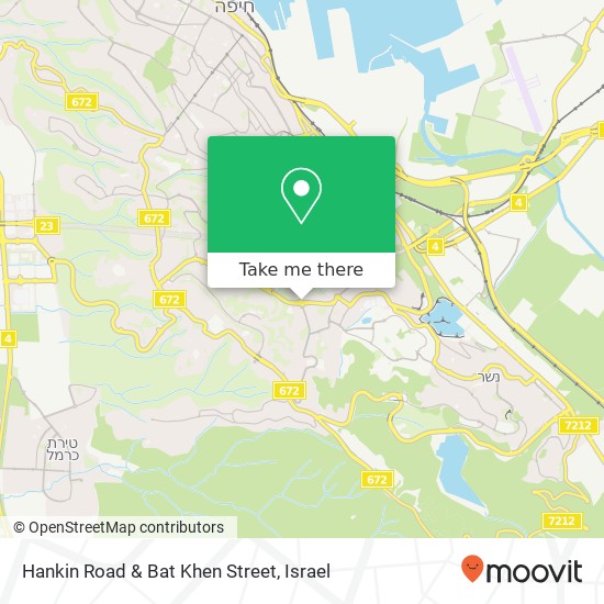 Карта Hankin Road & Bat Khen Street