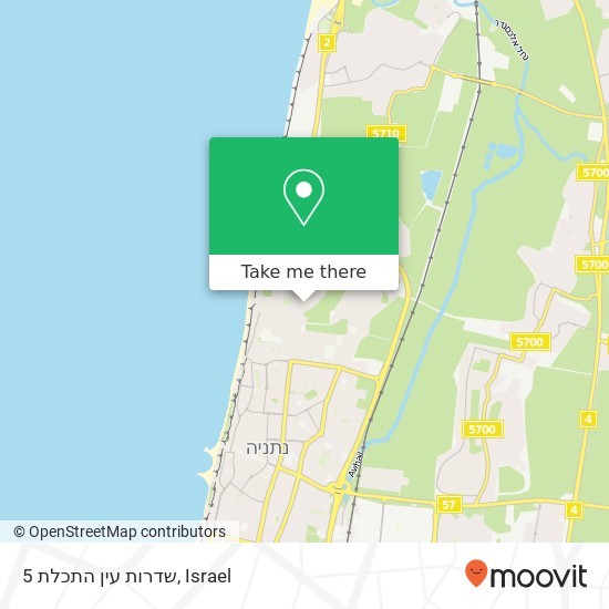 שדרות עין התכלת 5 map