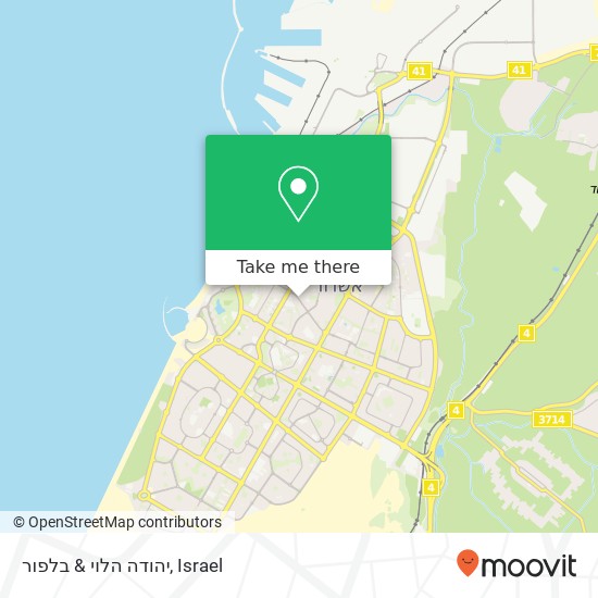 יהודה הלוי & בלפור map