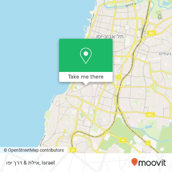 אילת & דרך יפו map