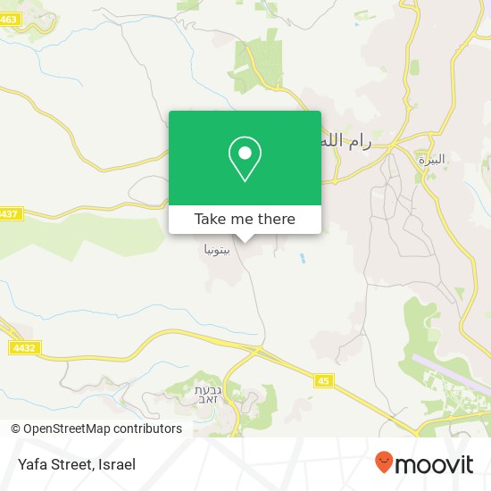 Карта Yafa Street