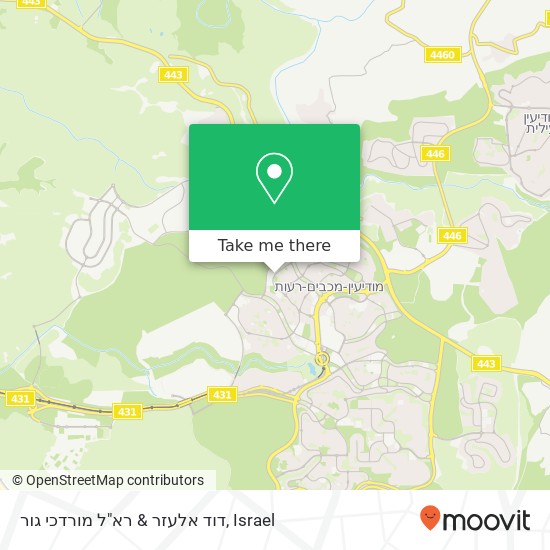 Карта דוד אלעזר & רא"ל מורדכי גור