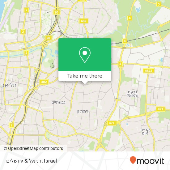 Карта דניאל & ירושלים