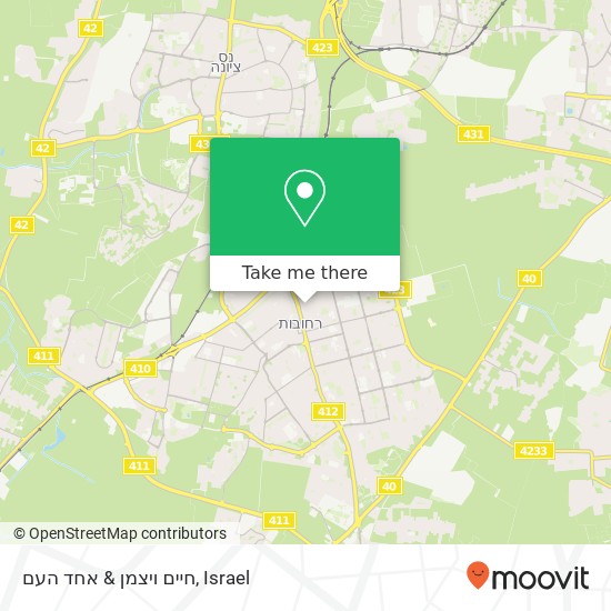 חיים ויצמן & אחד העם map