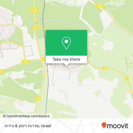 שדרות רימון & ורדית map