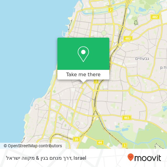 Карта דרך מנחם בגין & מקווה ישראל