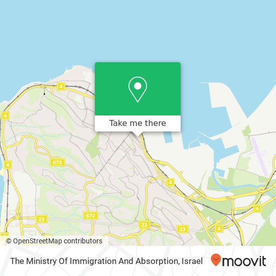 The Ministry Of Immigration And Absorption map