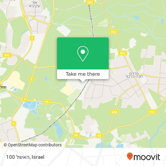 האשל 100 map