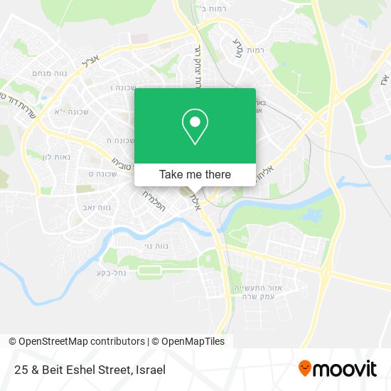 Карта 25 & Beit Eshel Street