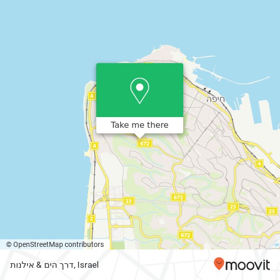 דרך הים & אילנות map