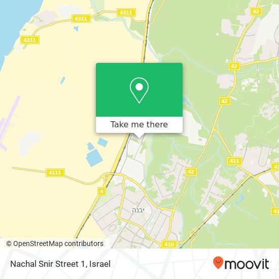 Карта Nachal Snir Street 1