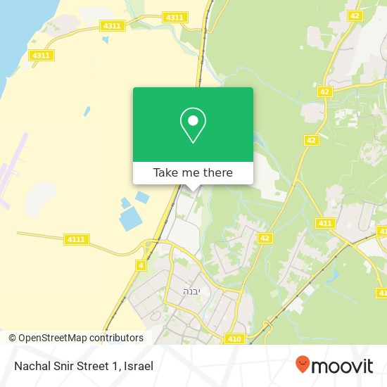 Nachal Snir Street 1 map