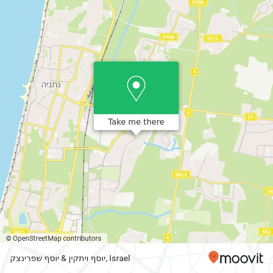 יוסף ויתקין & יוסף שפרינצק map