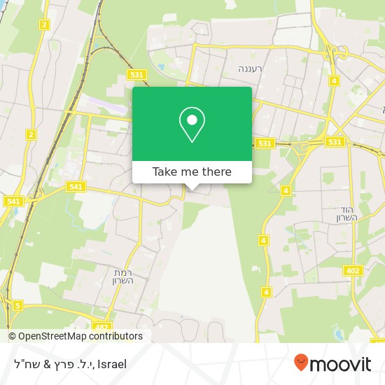 י.ל. פרץ & שח"ל map