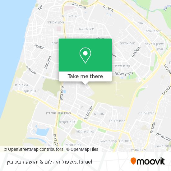 משעול היהלום & יהושע רבינוביץ map