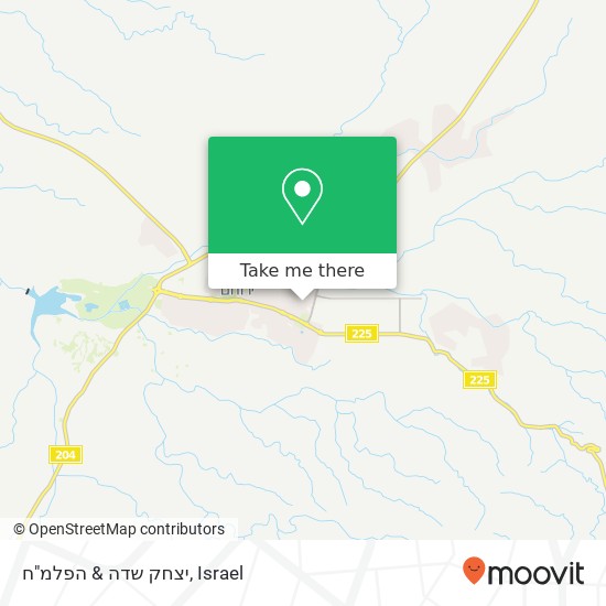 יצחק שדה & הפלמ"ח map