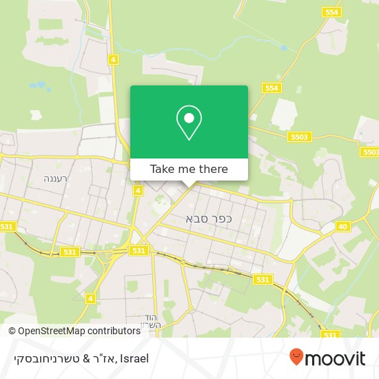 אז"ר & טשרניחובסקי map