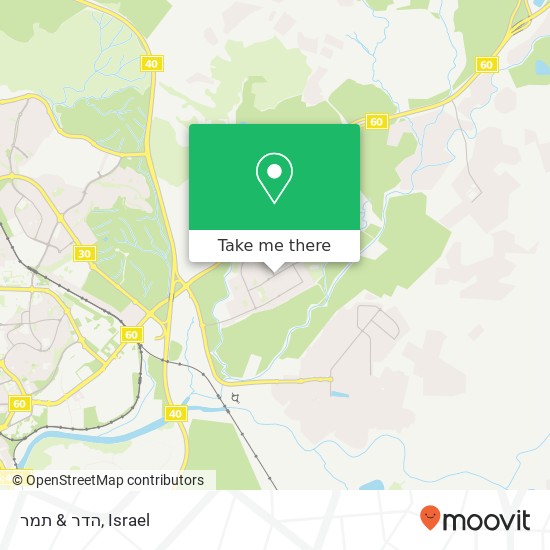 הדר & תמר map