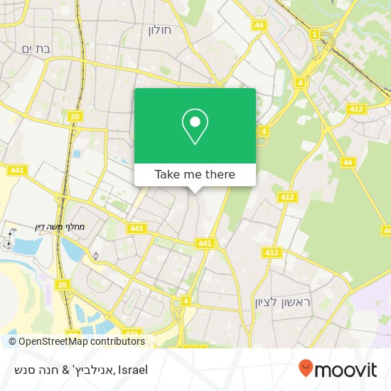 אנילביץ' & חנה סנש map