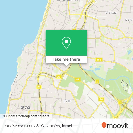 שלמה שילר & שדרות ישראל גורי map