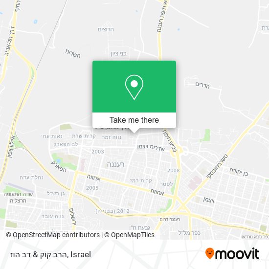 Карта הרב קוק & דב הוז