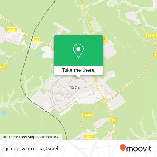 הרב חזני & בן גוריון map