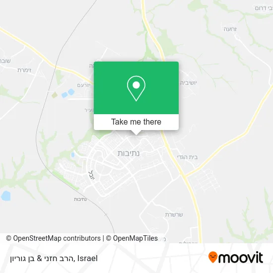 Карта הרב חזני & בן גוריון