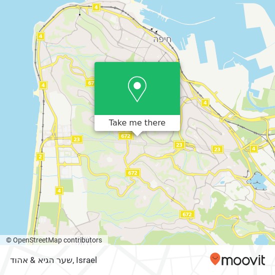 שער הגיא & אהוד map