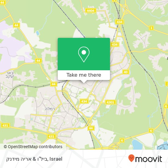 ביל"ו & אריה מידנק map