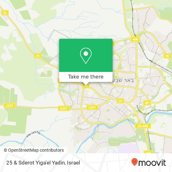 25 & Sderot Yiga'el Yadin map