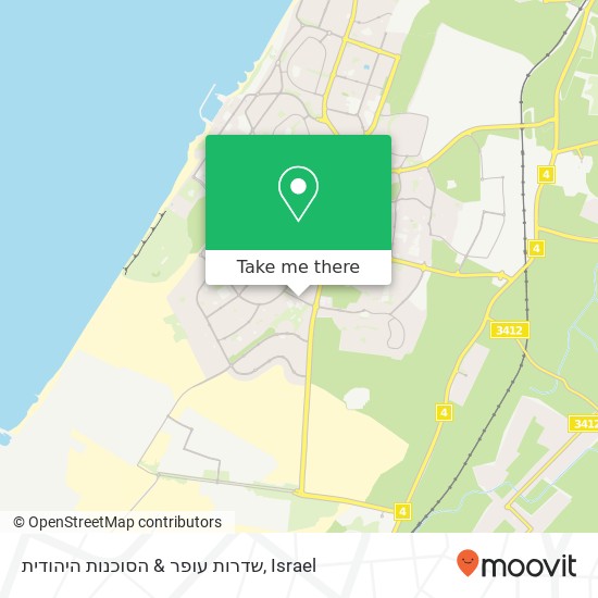 Карта שדרות עופר & הסוכנות היהודית