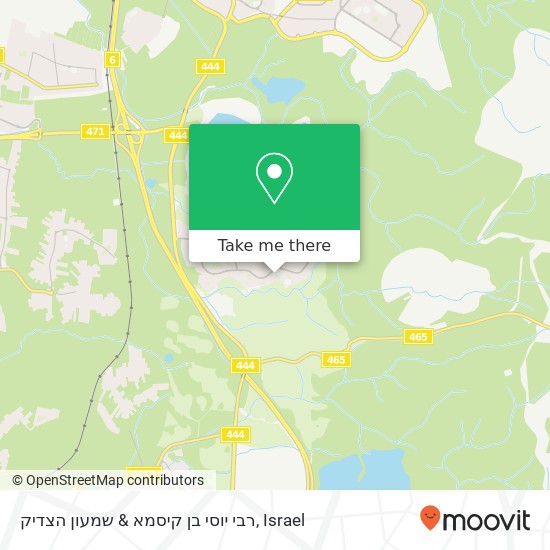 רבי יוסי בן קיסמא & שמעון הצדיק map