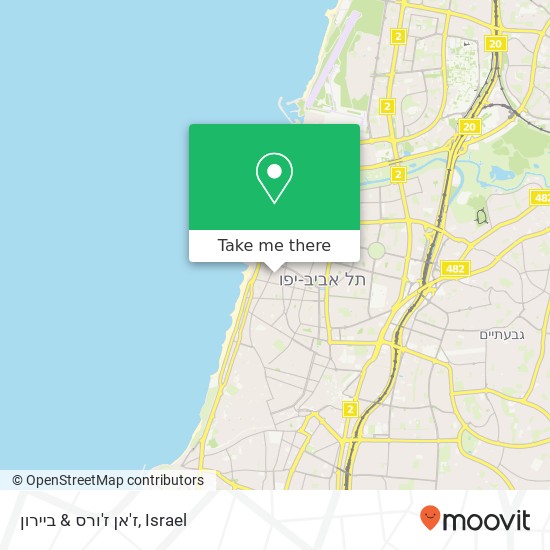 ז'אן ז'ורס & ביירון map