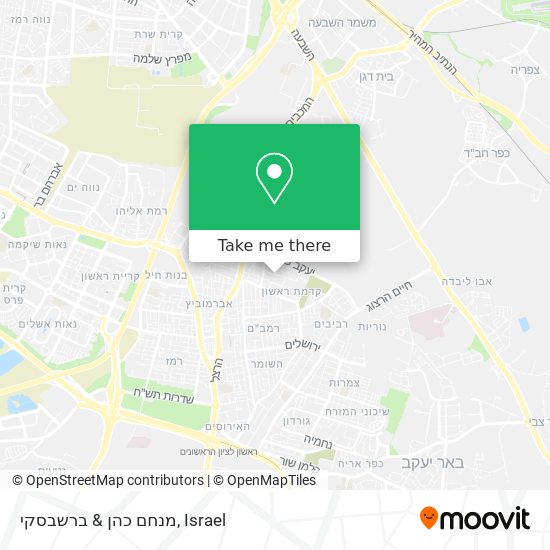 מנחם כהן & ברשבסקי map