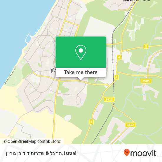 הרצל & שדרות דוד בן גוריון map