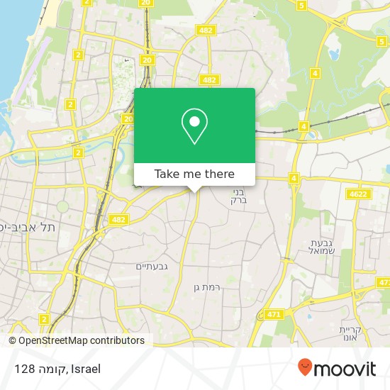 128  קומה map