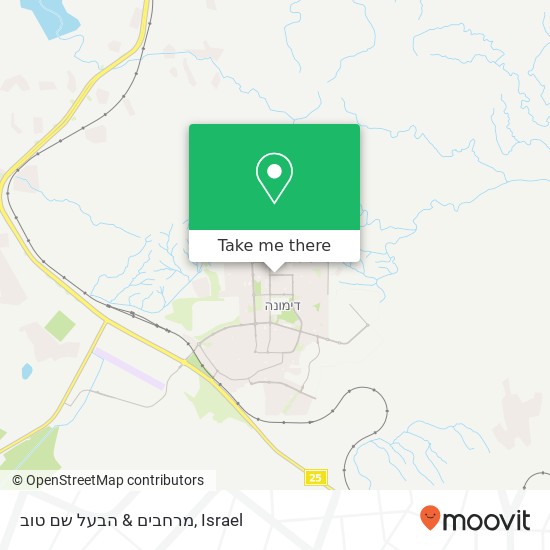 מרחבים & הבעל שם טוב map