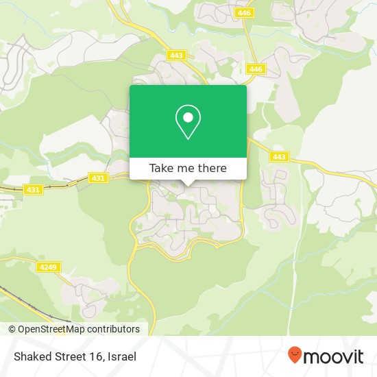Shaked Street 16 map